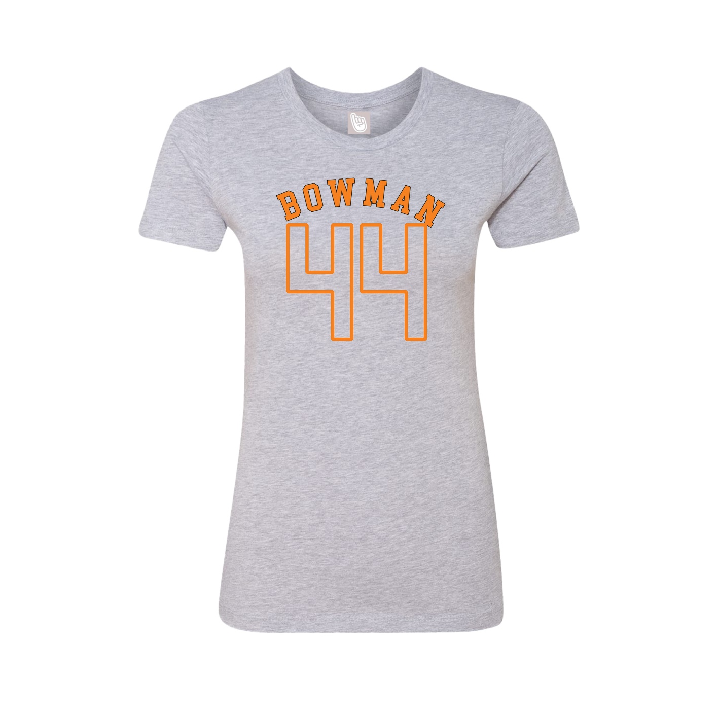 Fitted Women's Tee — Shirsey Arch in Grey