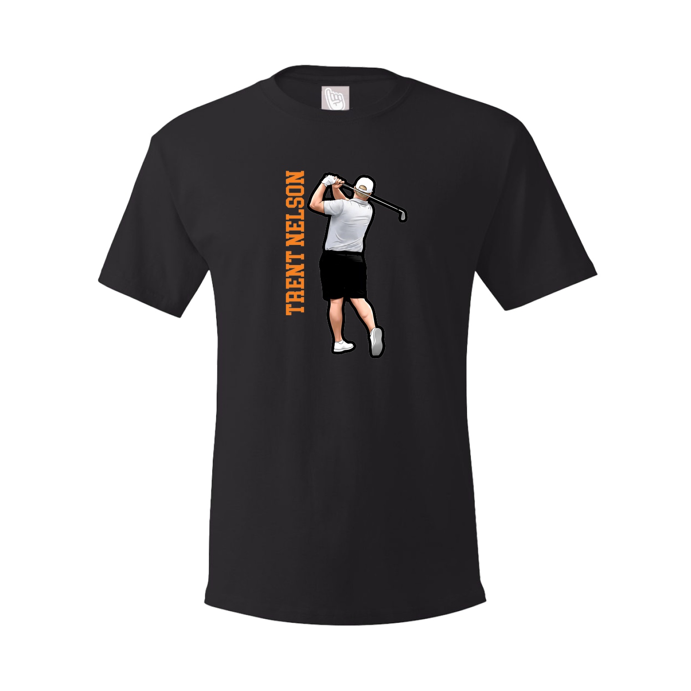 Youth Tee — Name Vertical in Black
