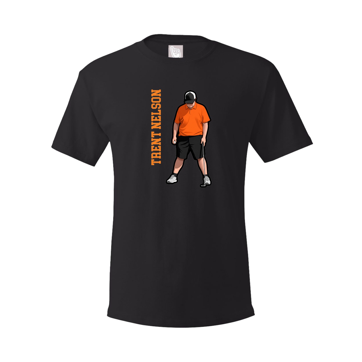 Youth Tee — Name Vertical in Black