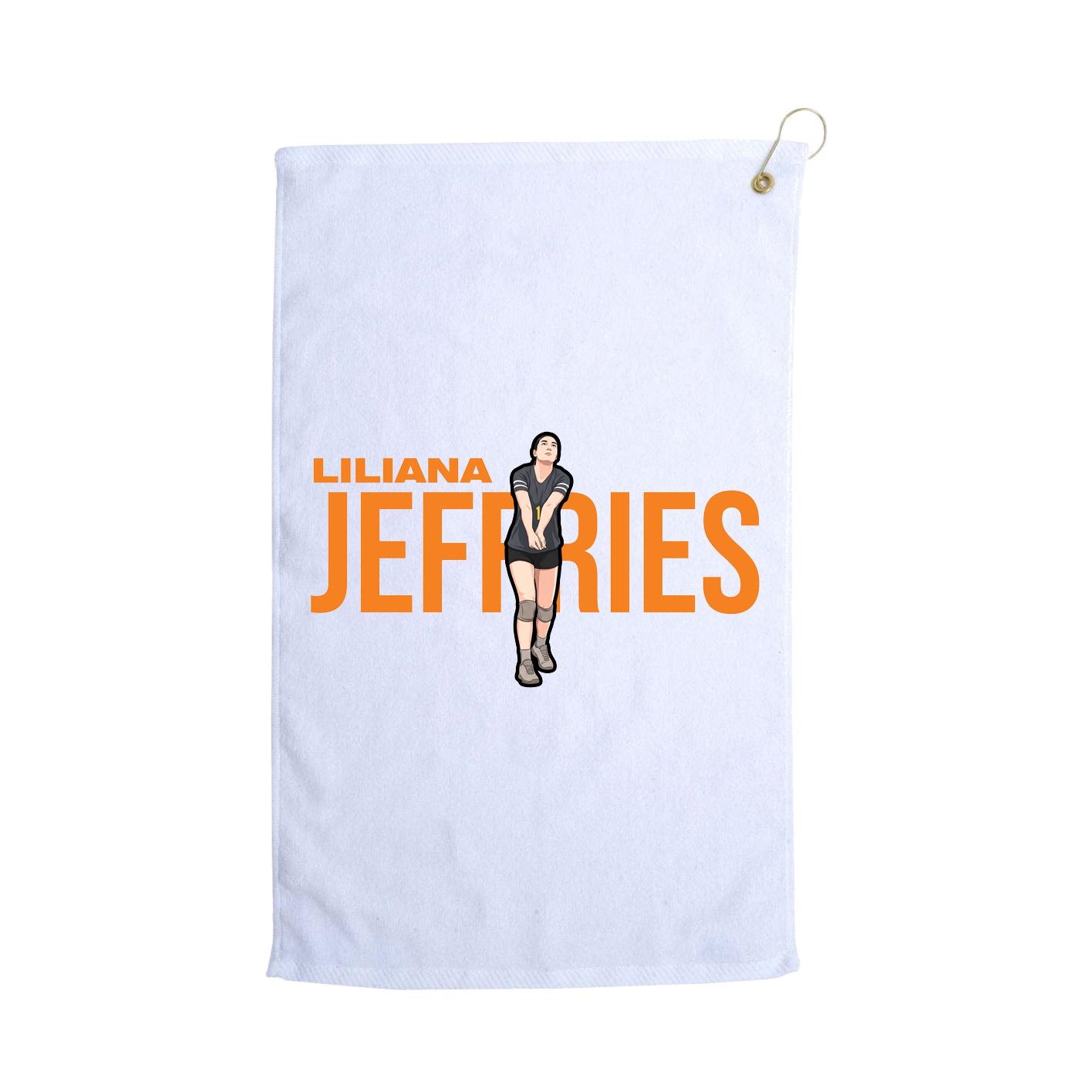 Golf Towel — Player Name in White