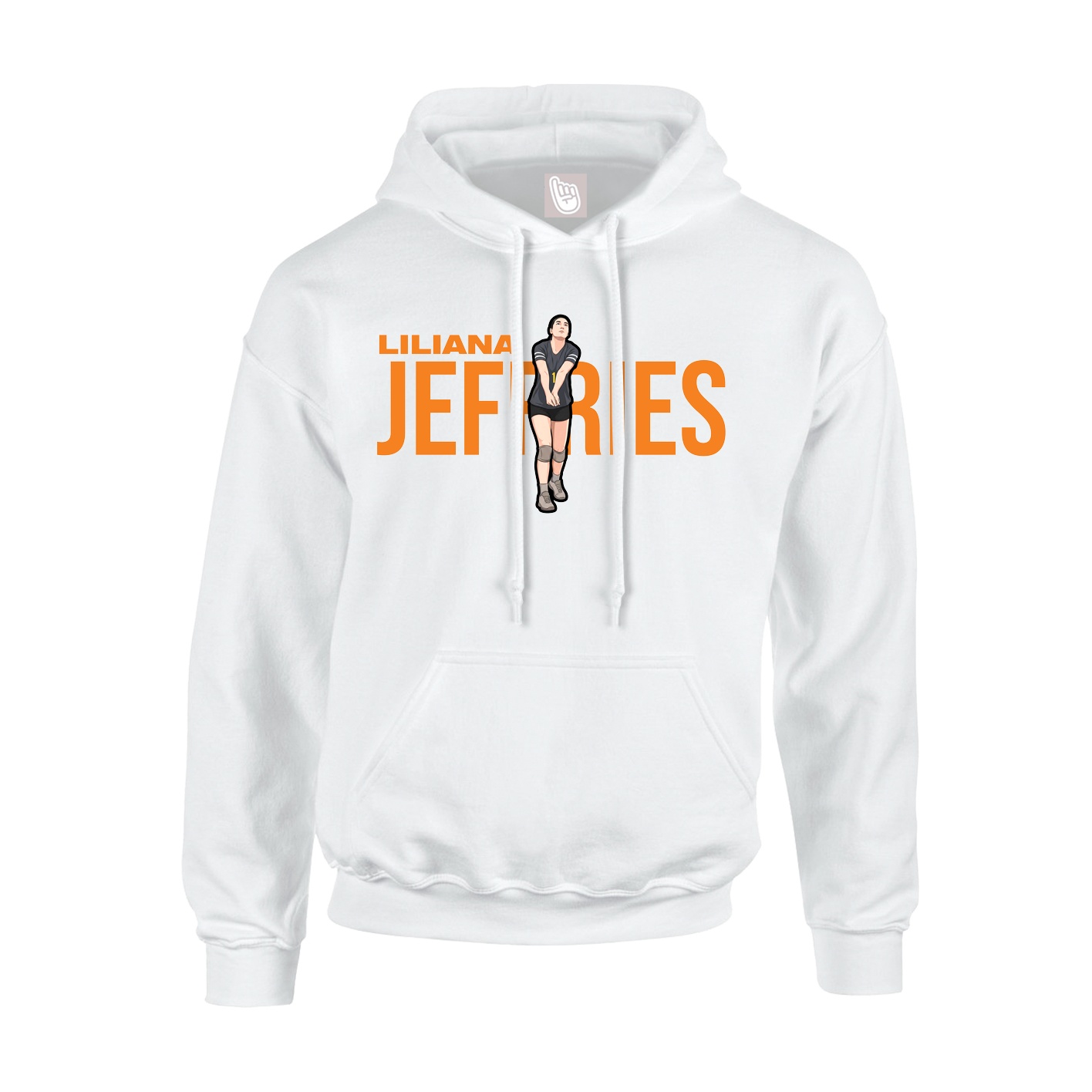 Hoodie — Player Name in White