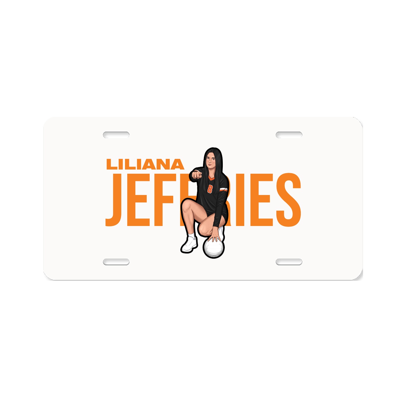 License Plate — Player Name in Classic