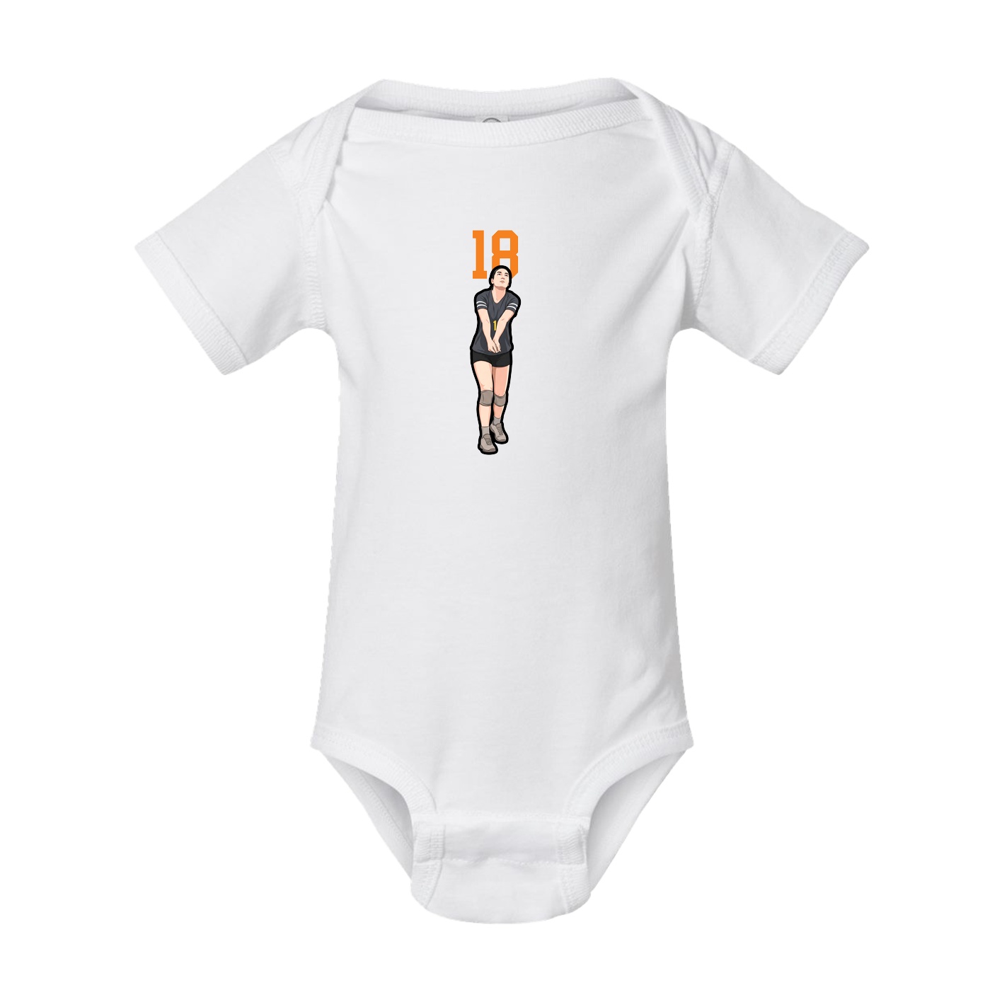 Baby Onesie — Number Top in White