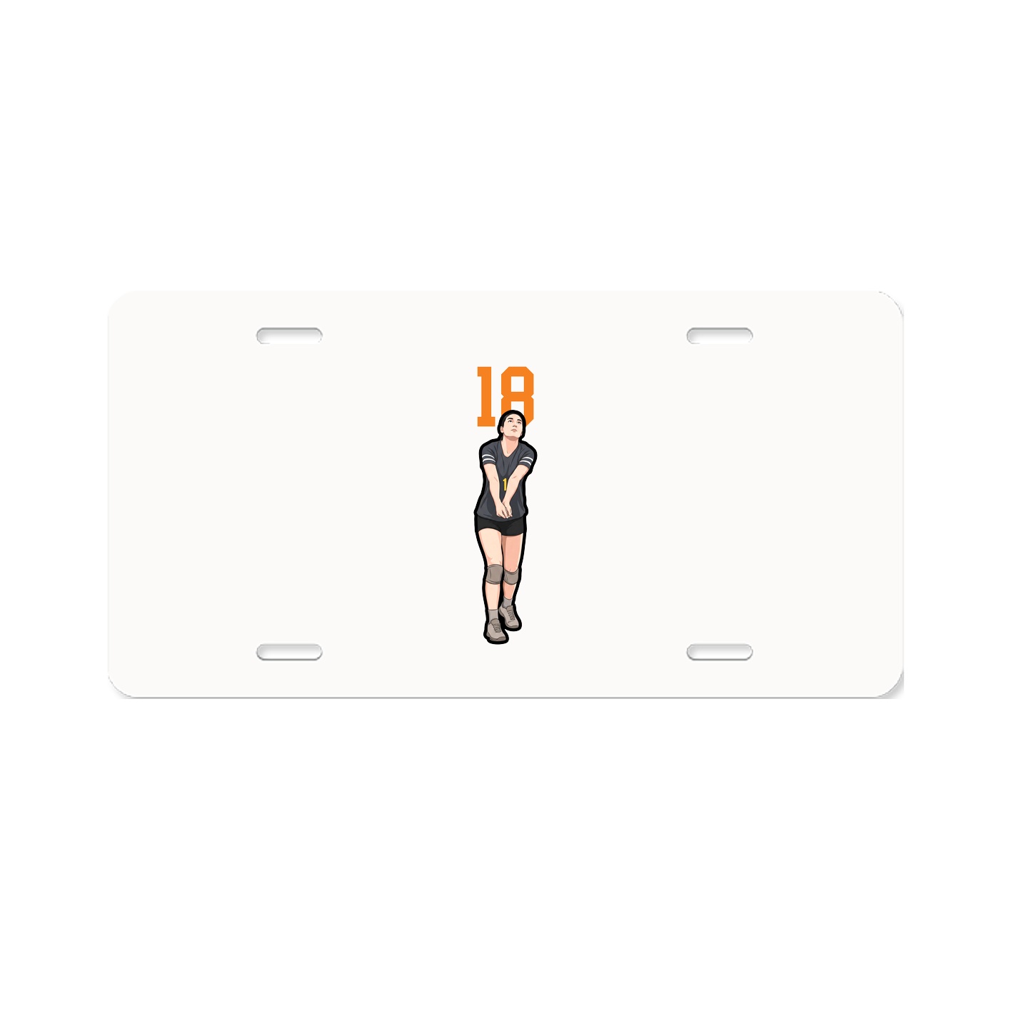 License Plate — Number Top in Classic