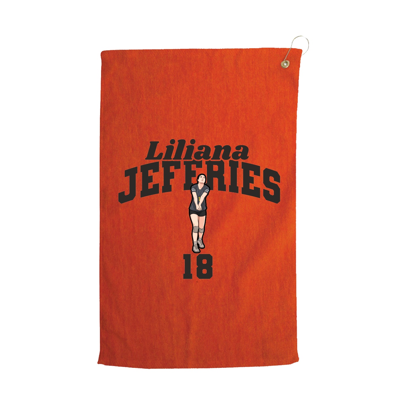 Golf Towel — Signature Arch in Orange