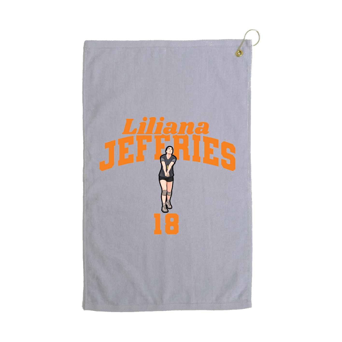 Golf Towel — Signature Arch in Grey