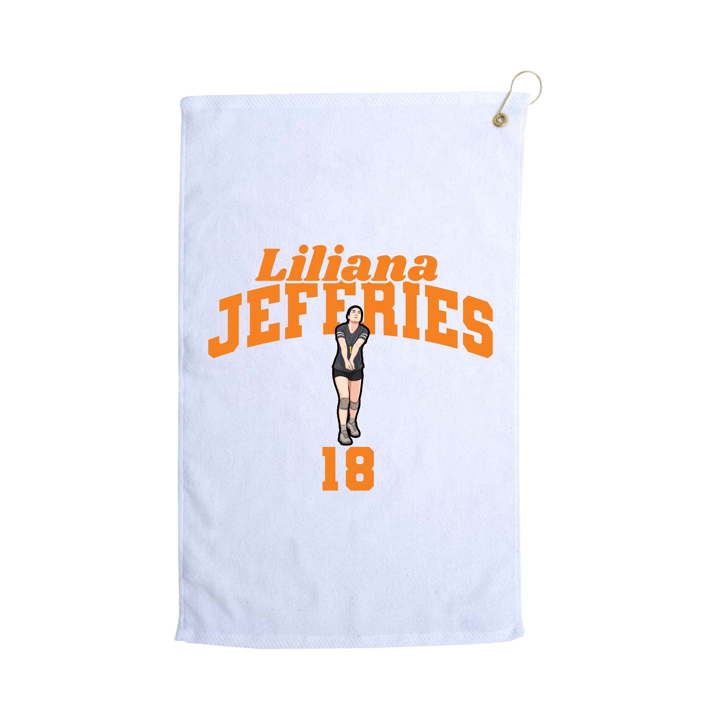 Golf Towel — Signature Arch in White