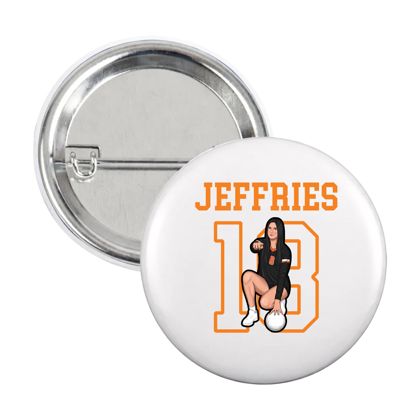 Game Day Button — Shirsey in White