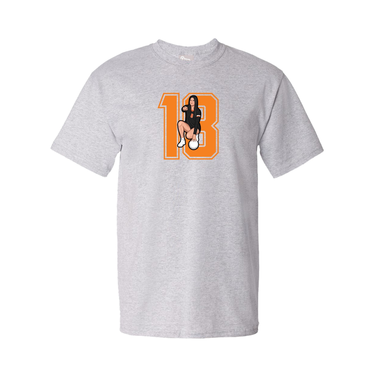 Youth Tee — Number in Grey