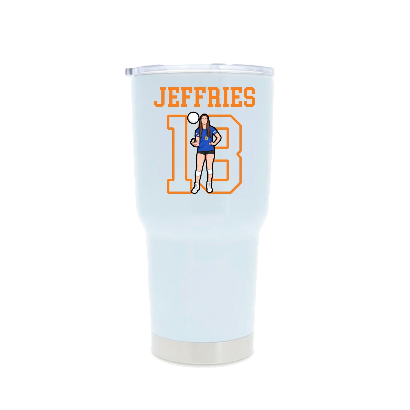 30oz Stainless Steel Tumbler — Shirsey in White