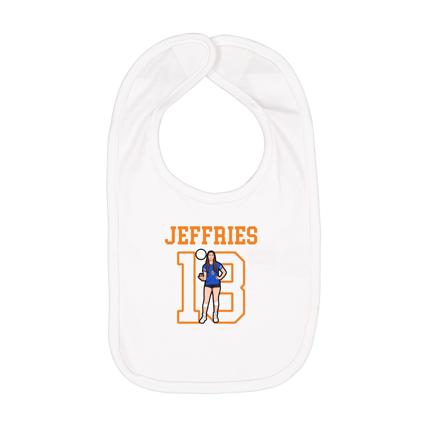 Infant Bib — Shirsey in White