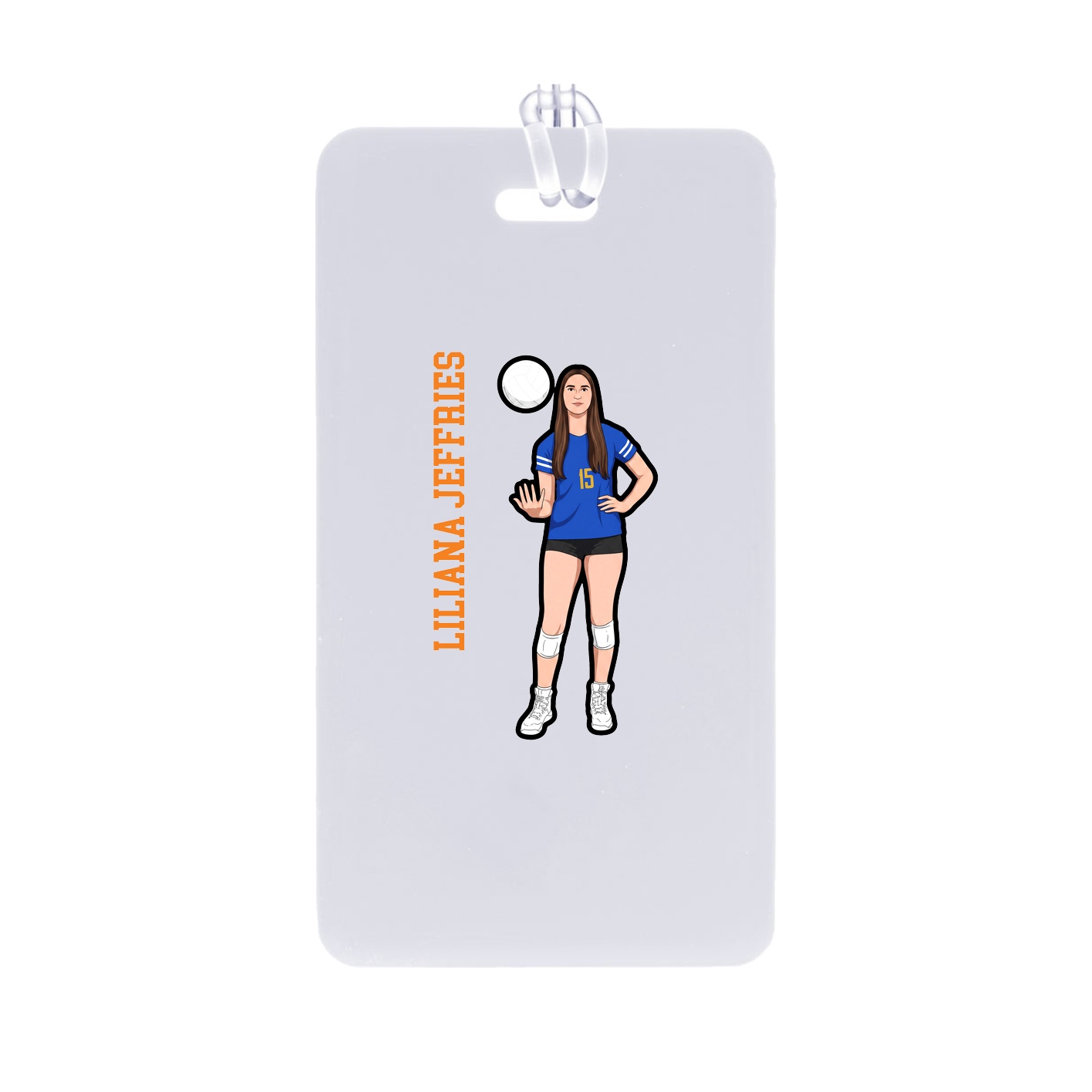 Bag Tag — Name Vertical in Classic
