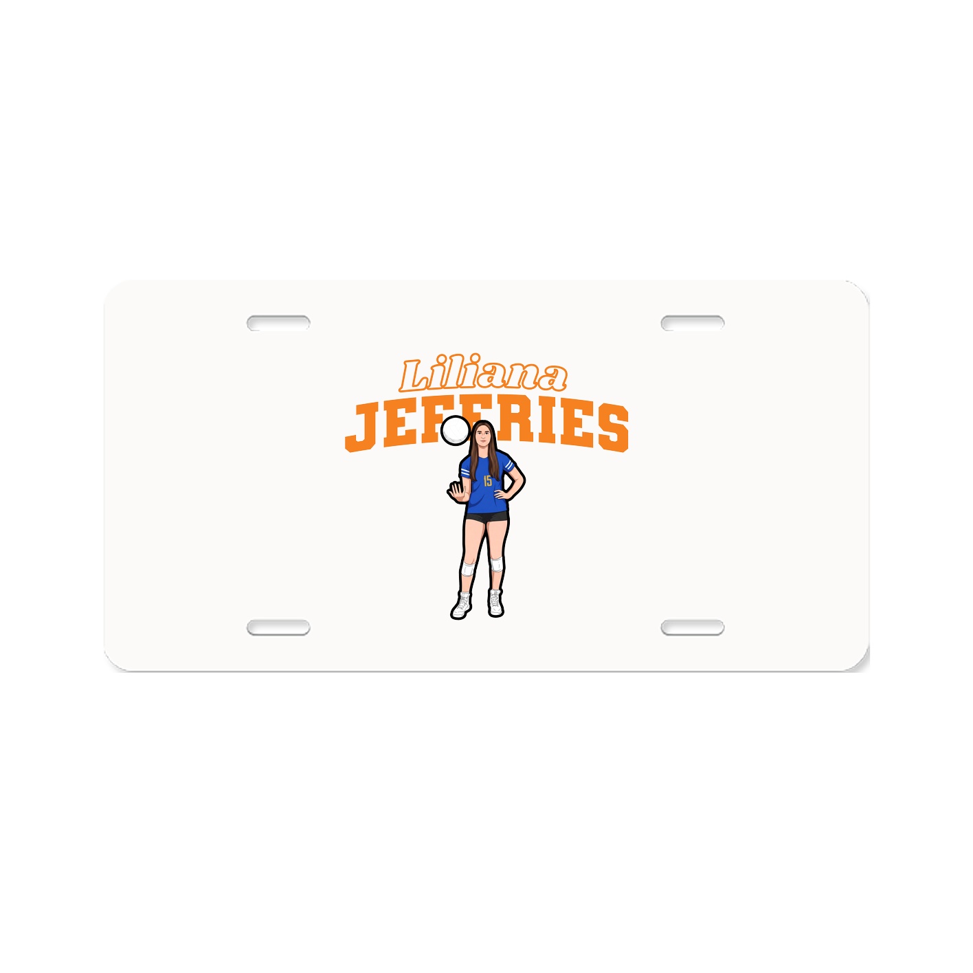 License Plate — Name Arch in Classic