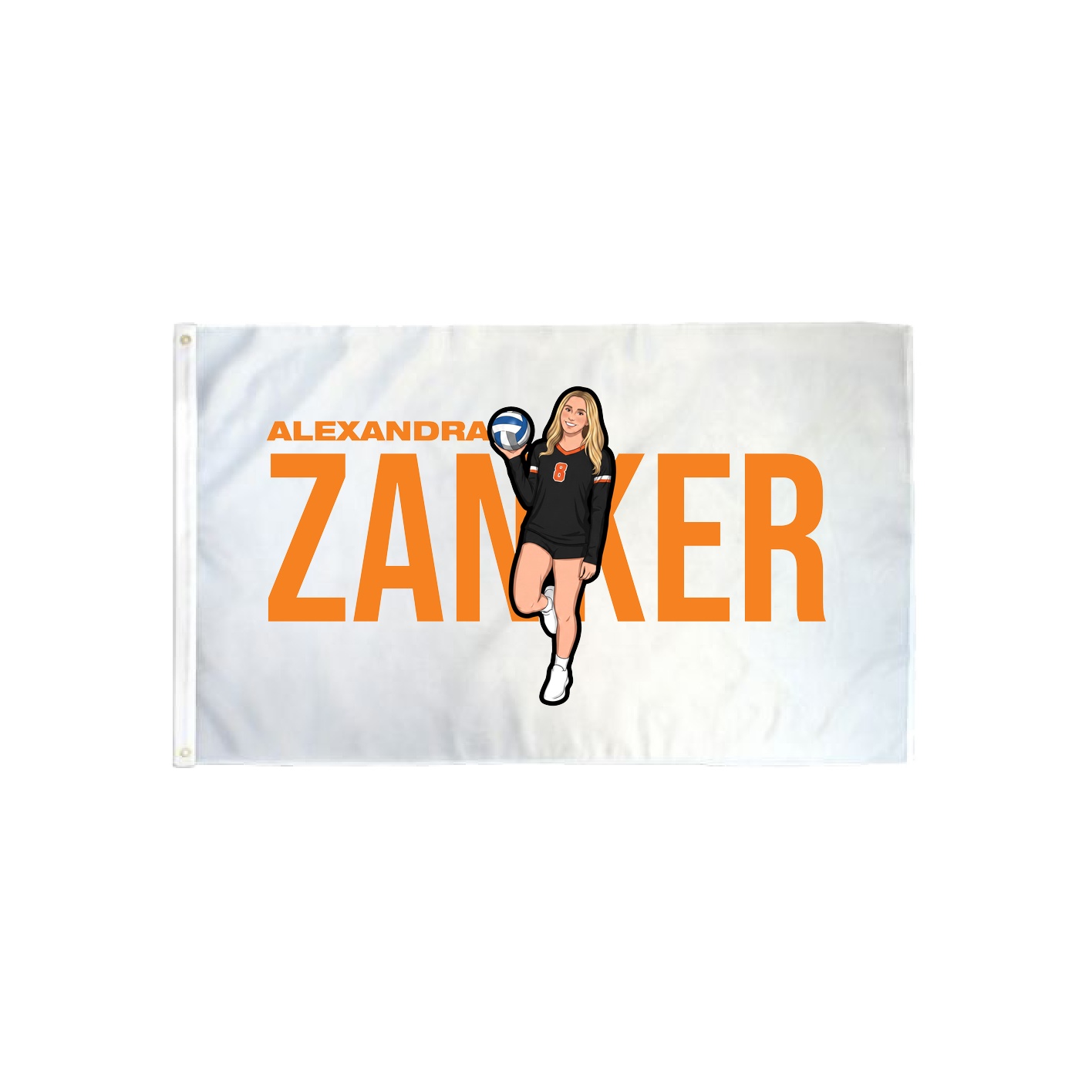3x5 Flag — Player Name in Classic