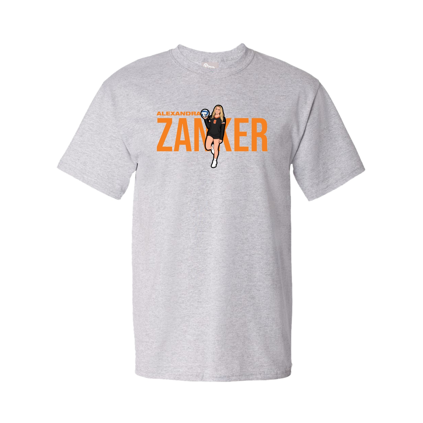 Youth Tee — Player Name in Grey