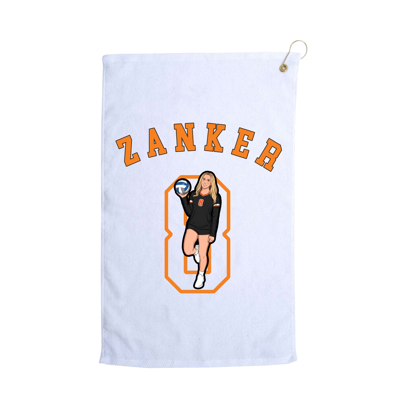 Golf Towel — Shirsey Arch in White
