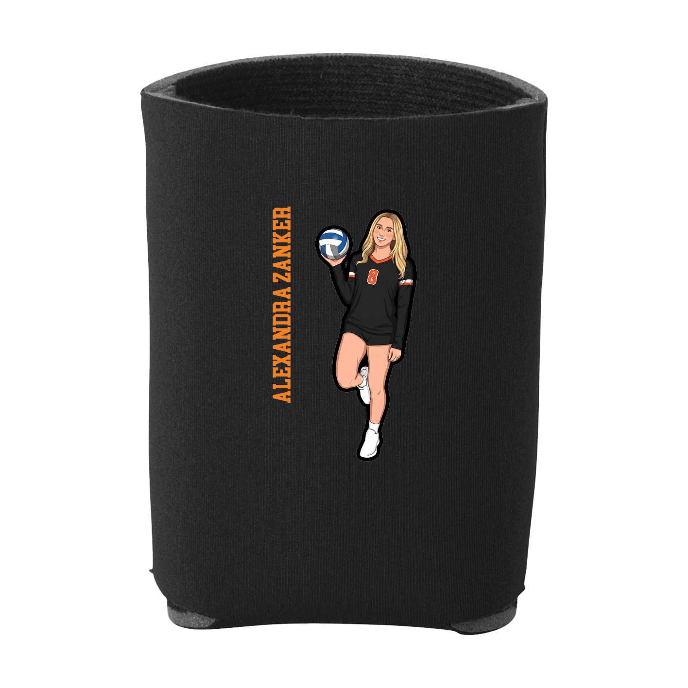 Can Holder — Name Vertical in Black