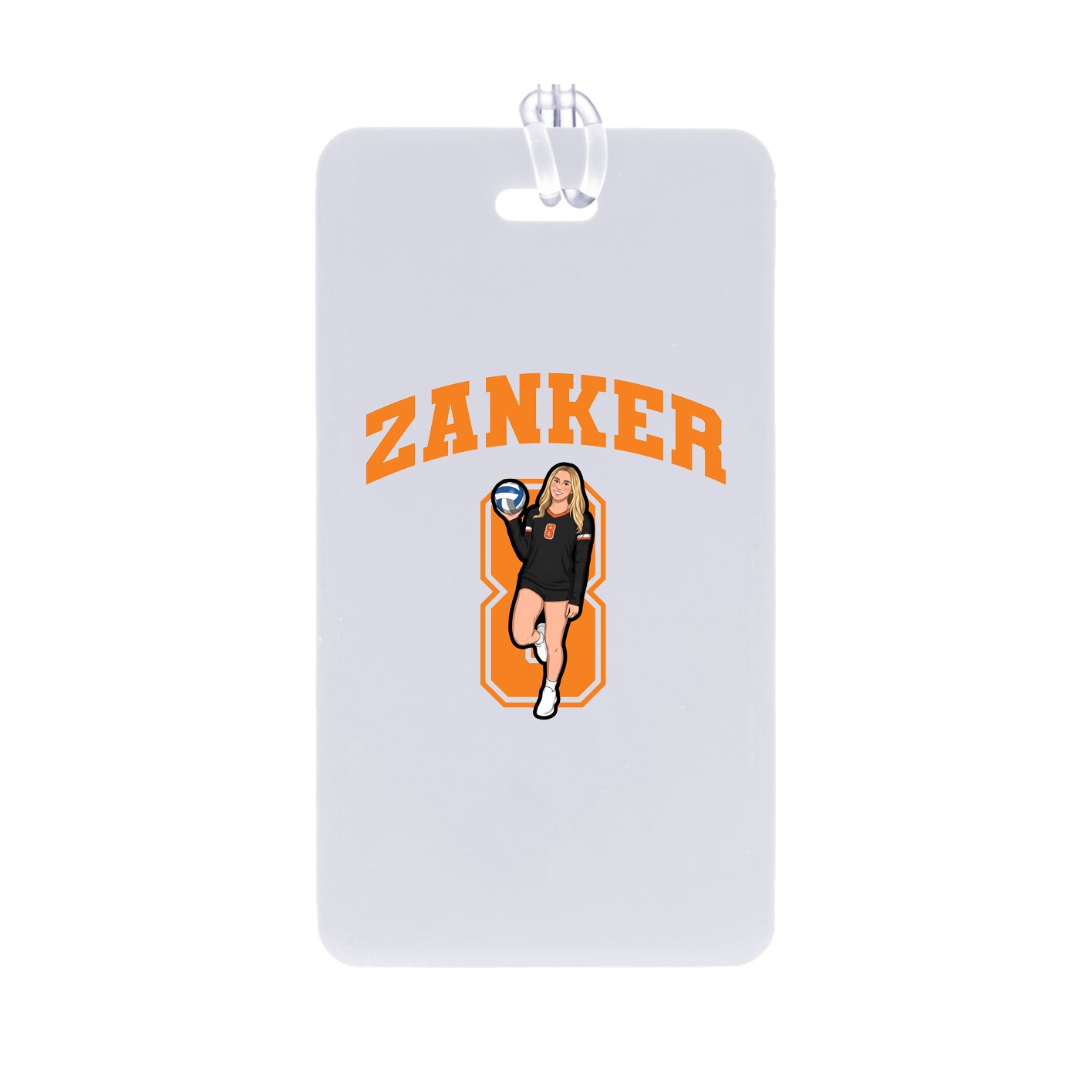 Bag Tag — Number in Classic