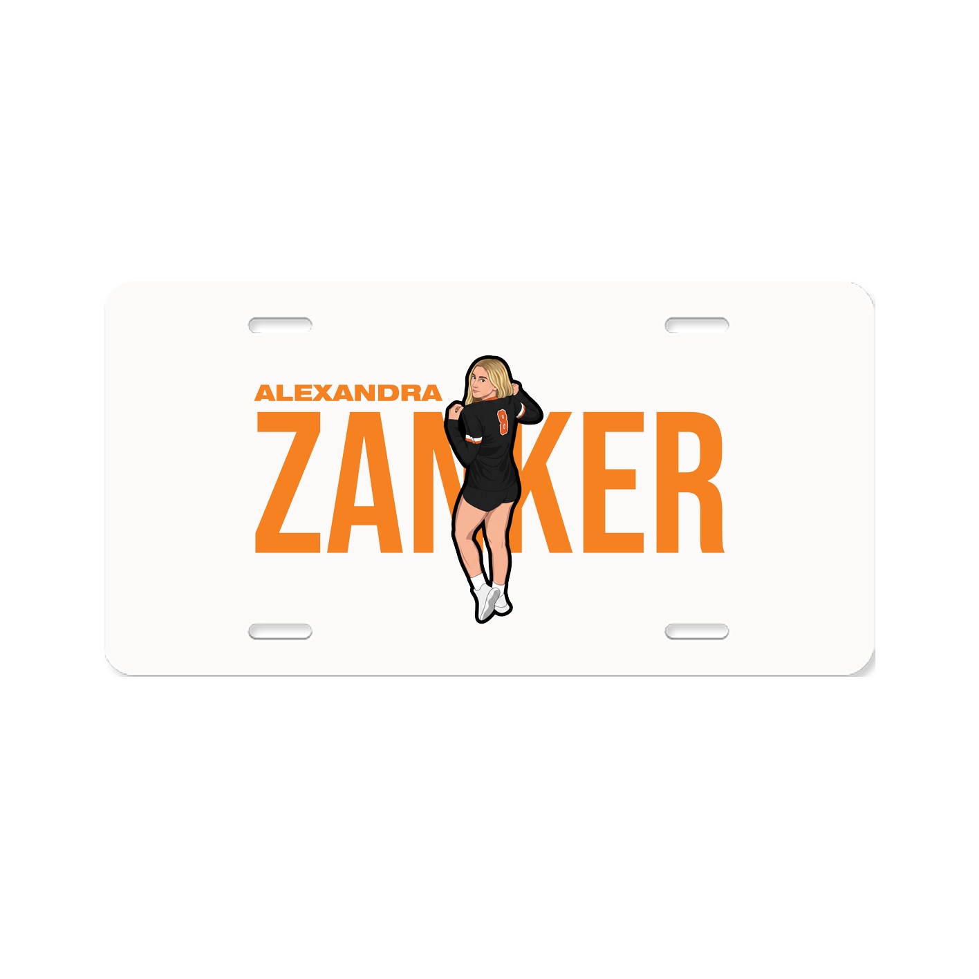 License Plate — Player Name in Classic