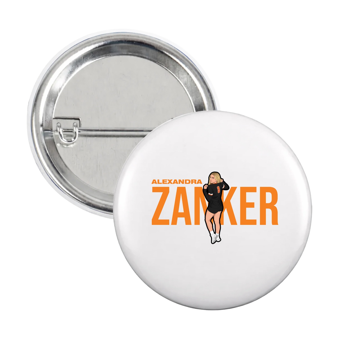 Game Day Button — Player Name in White