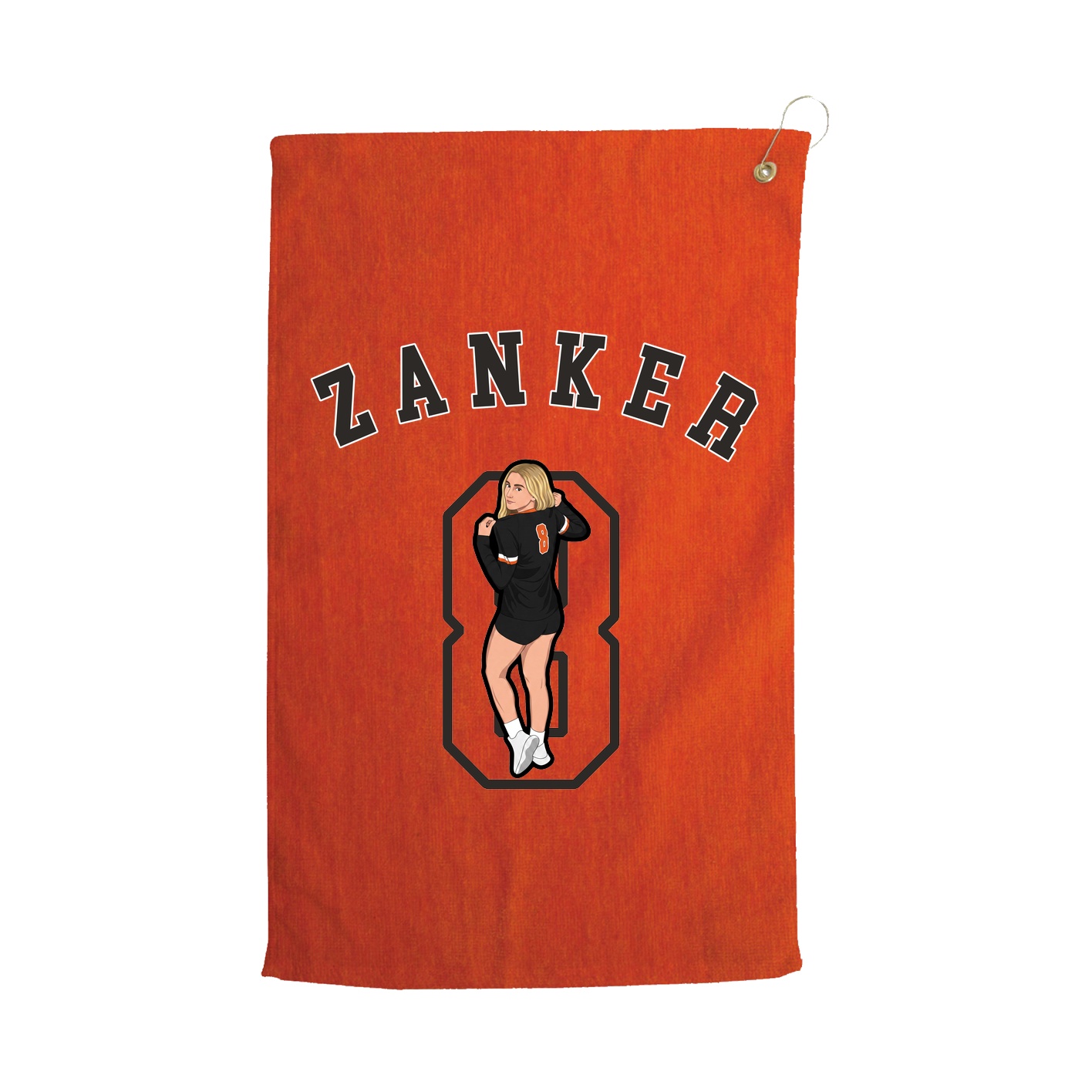 Golf Towel — Shirsey Arch in Orange