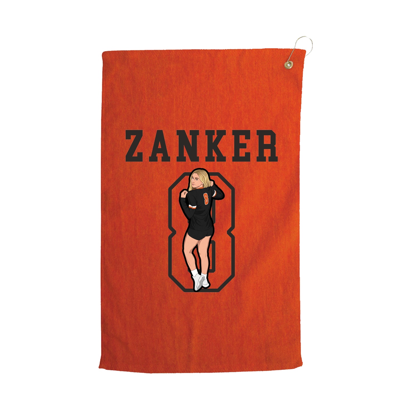 Golf Towel — Shirsey in Orange