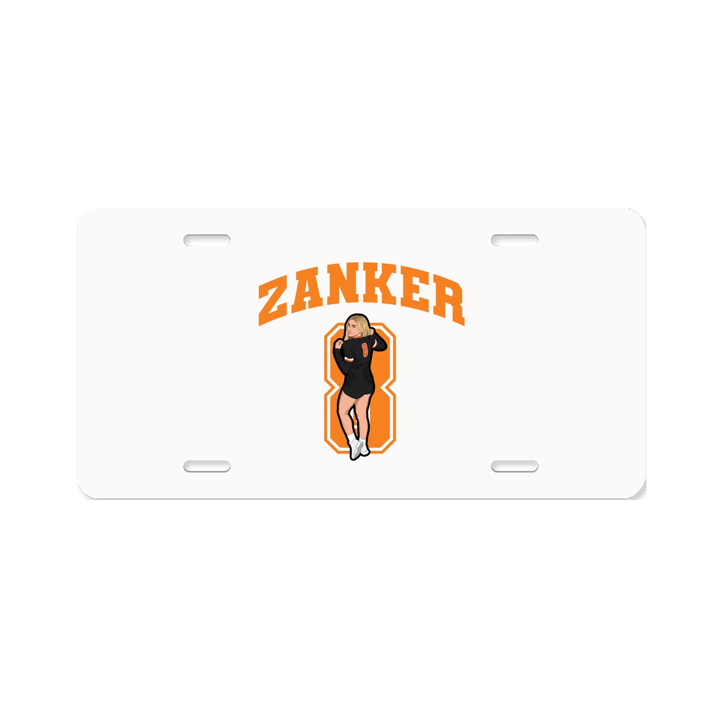 License Plate — Number in Classic