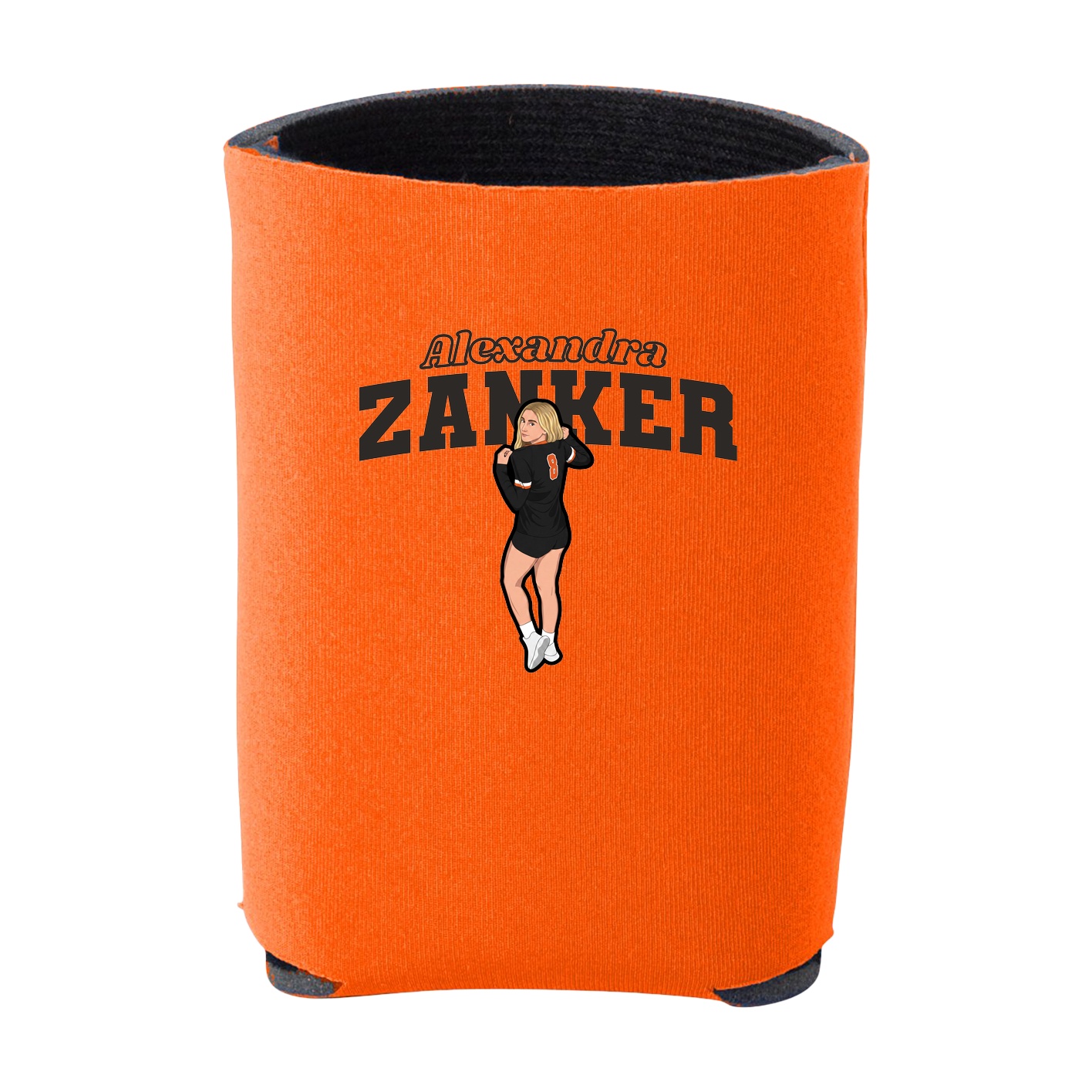 Can Holder — Name Arch in Orange