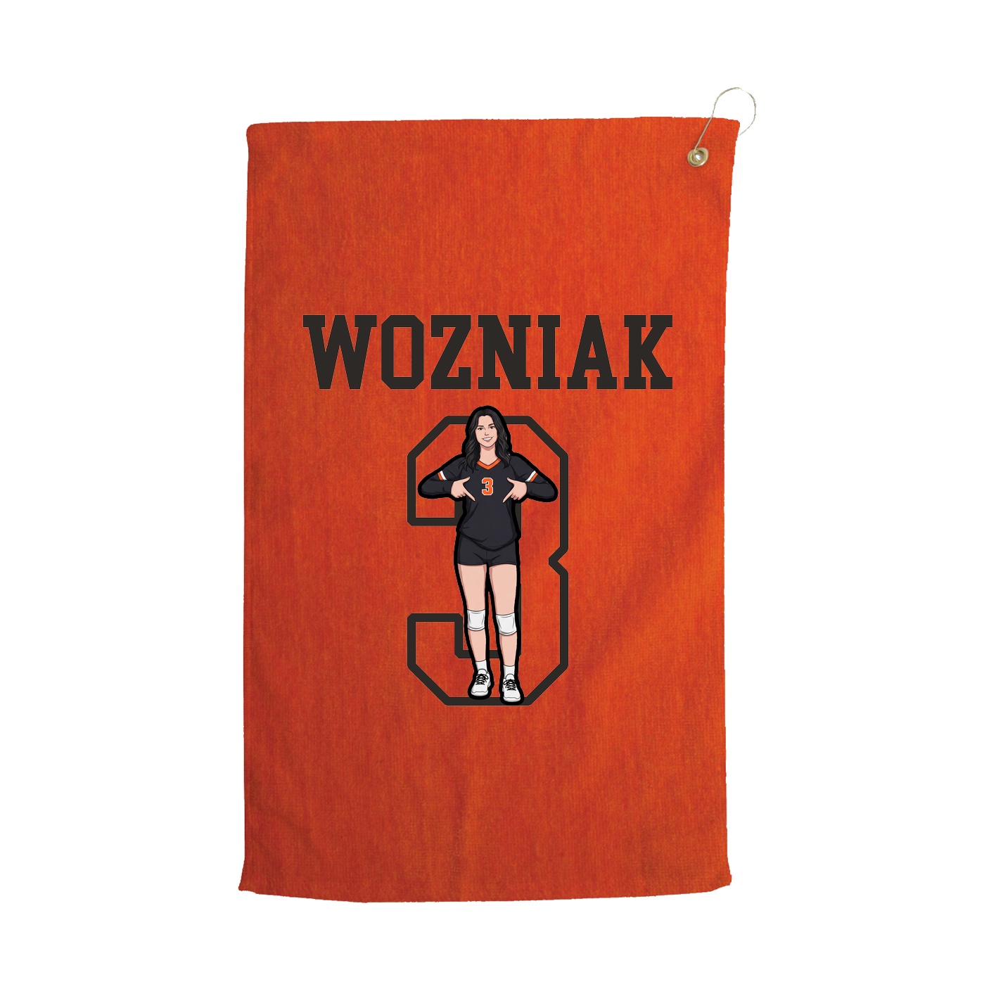 Golf Towel — Shirsey in Orange