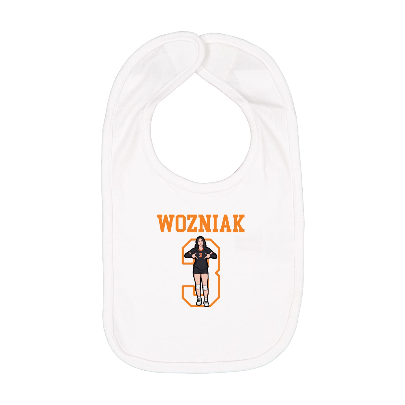 Infant Bib — Shirsey in White