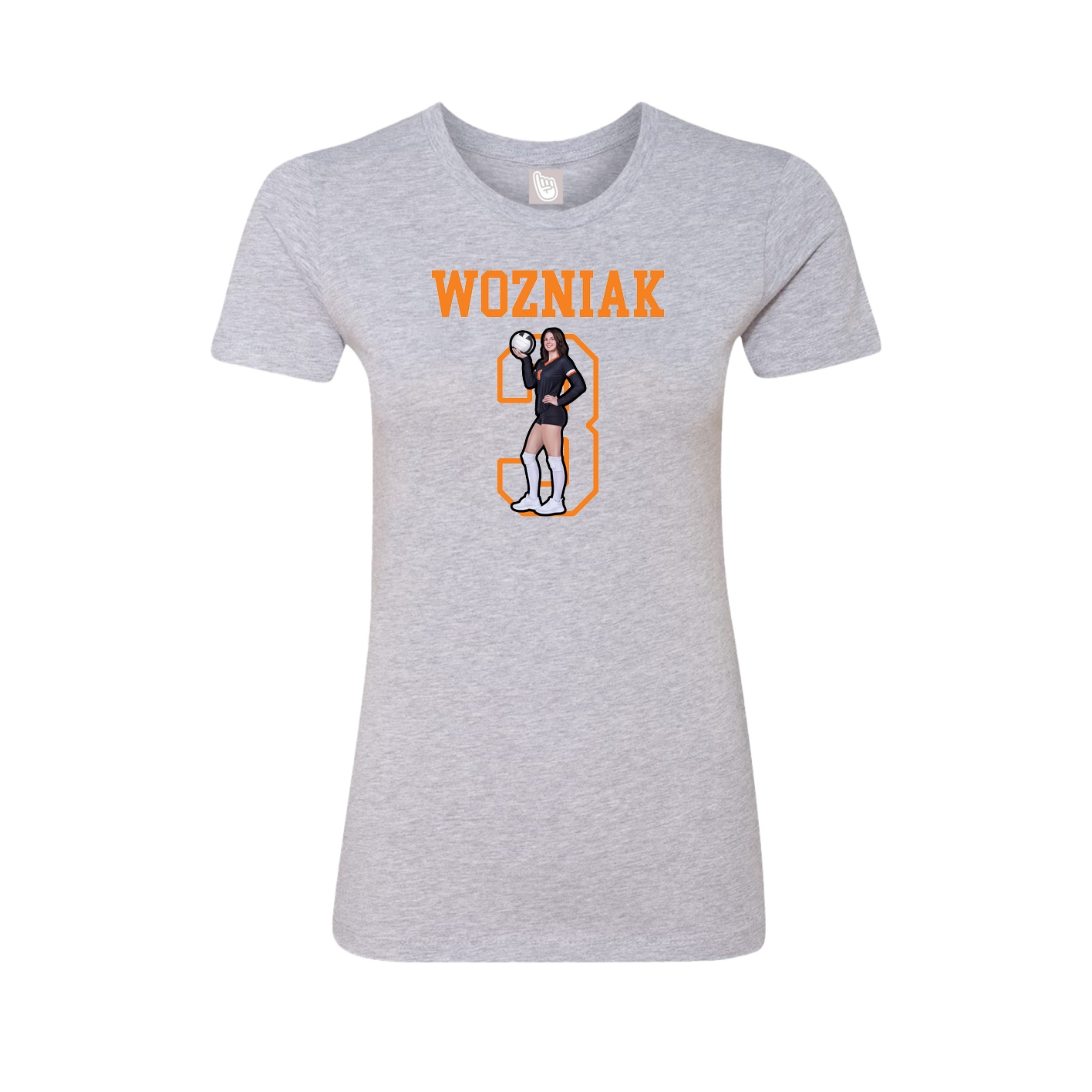 Fitted Women's Tee — Shirsey in Grey