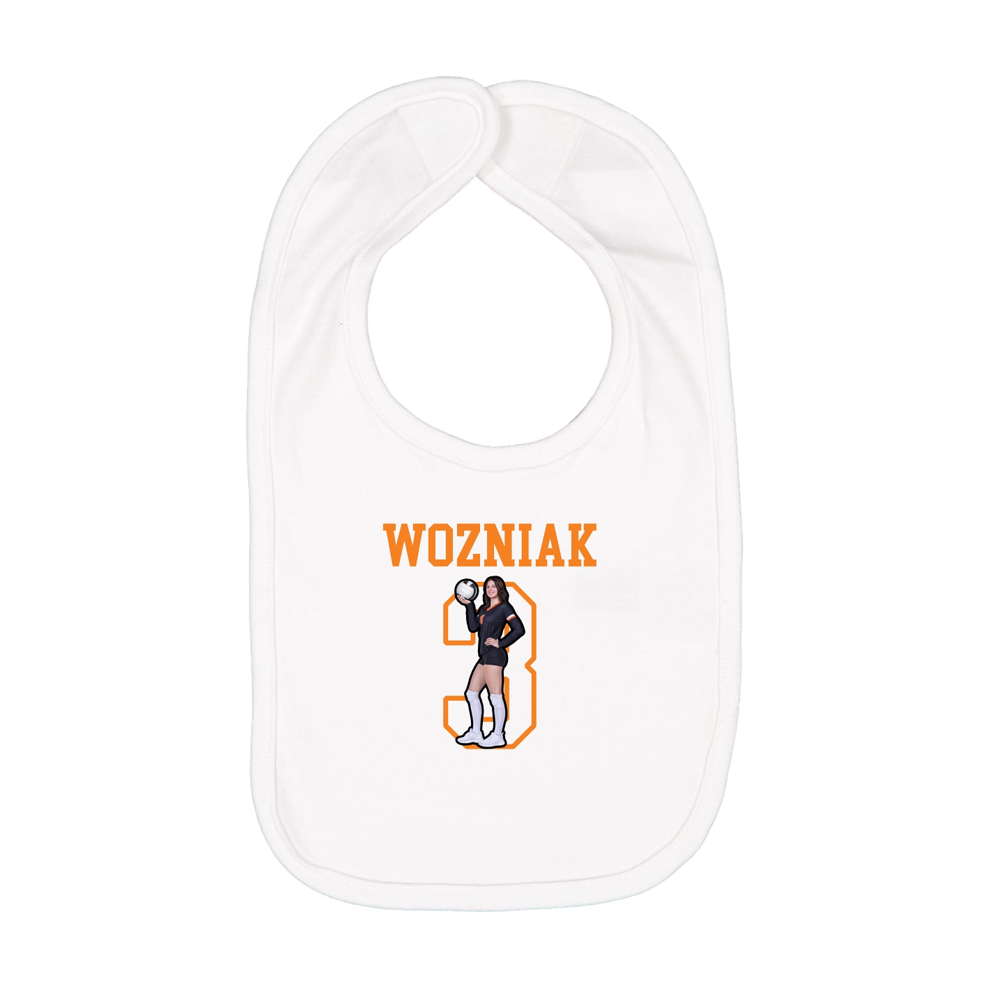 Infant Bib — Shirsey in White