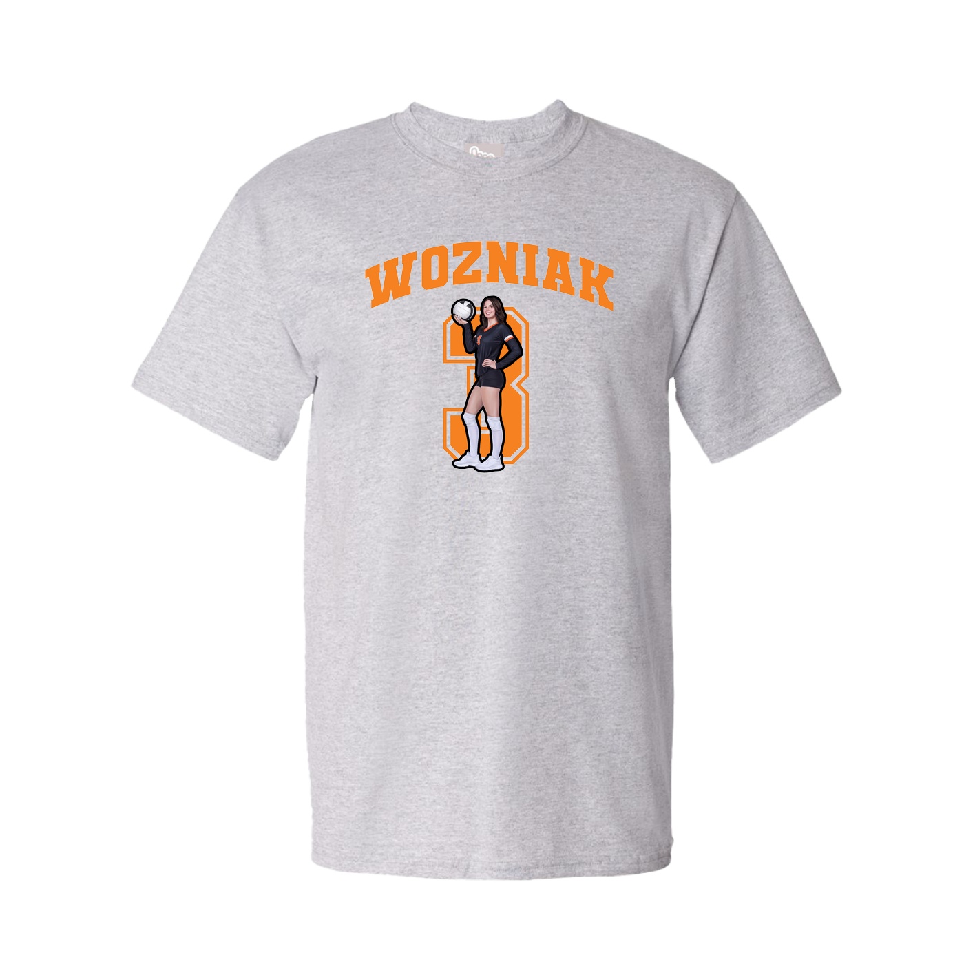 Youth Tee — Number in Grey