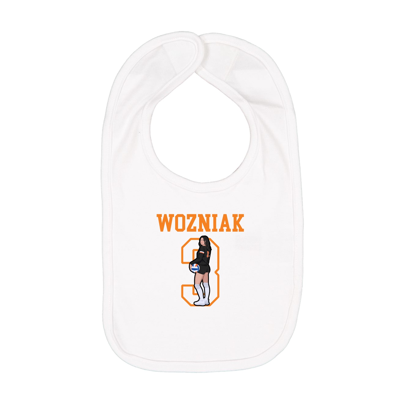 Infant Bib — Shirsey in White