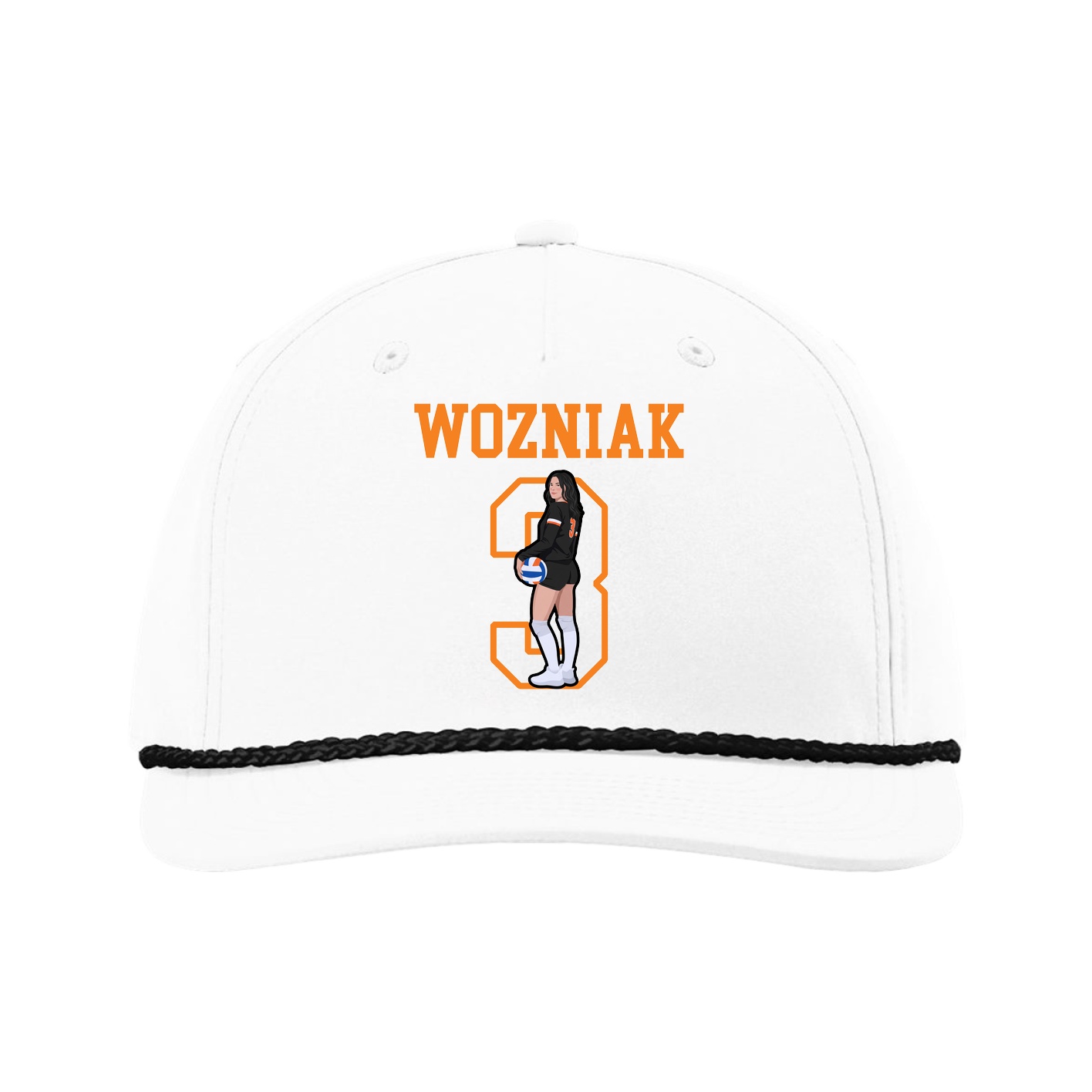 Five-Panel Classic Rope Cap — Shirsey in White