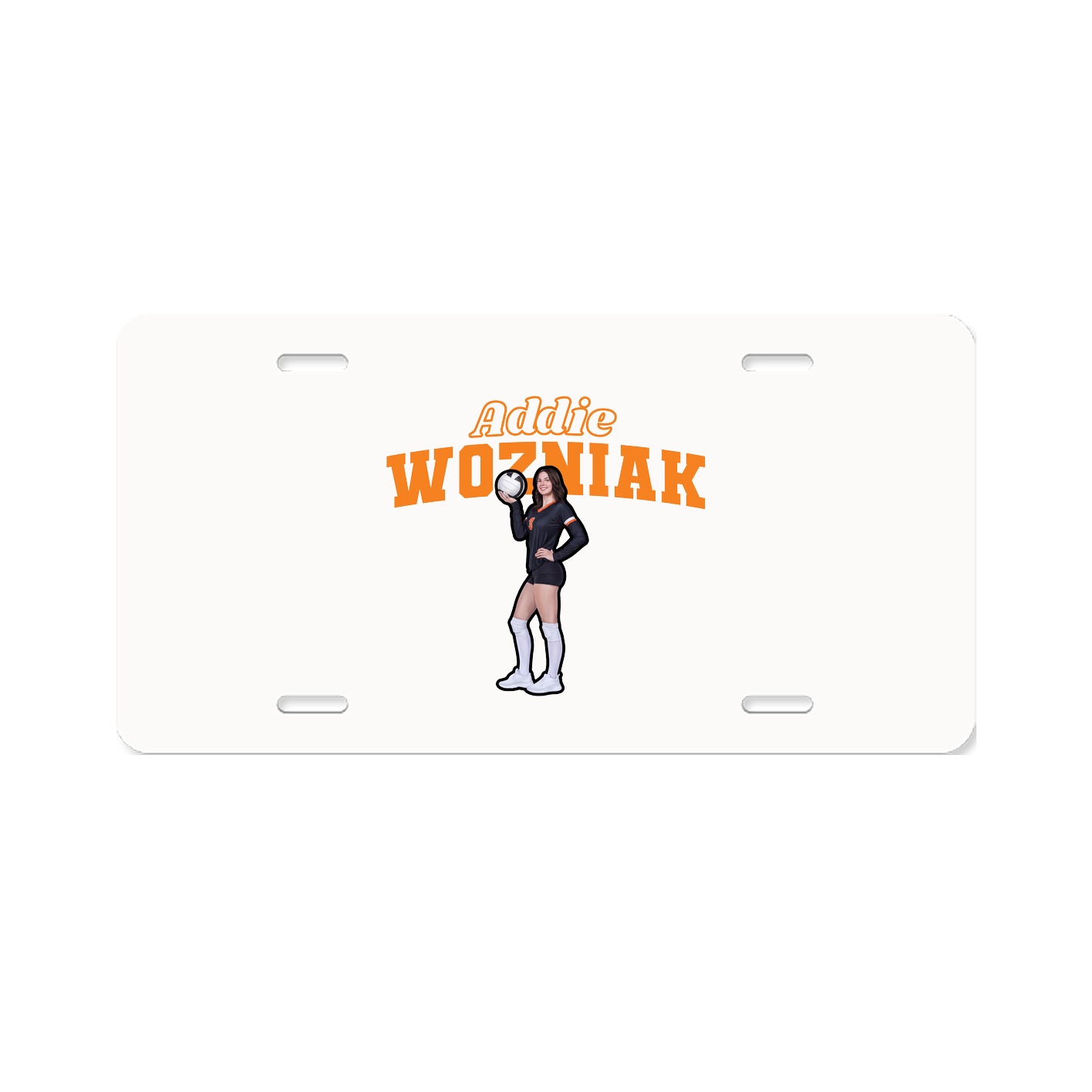 License Plate — Name Arch in Classic