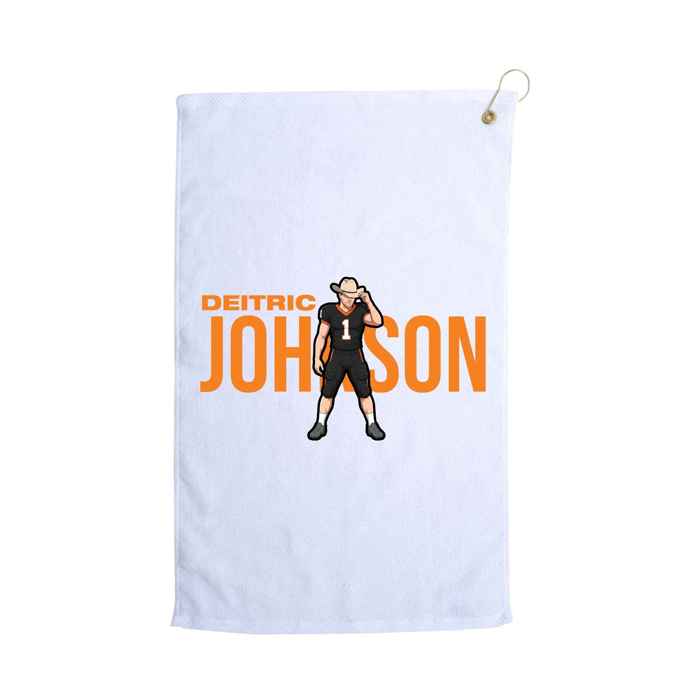 Golf Towel — Player Name in White