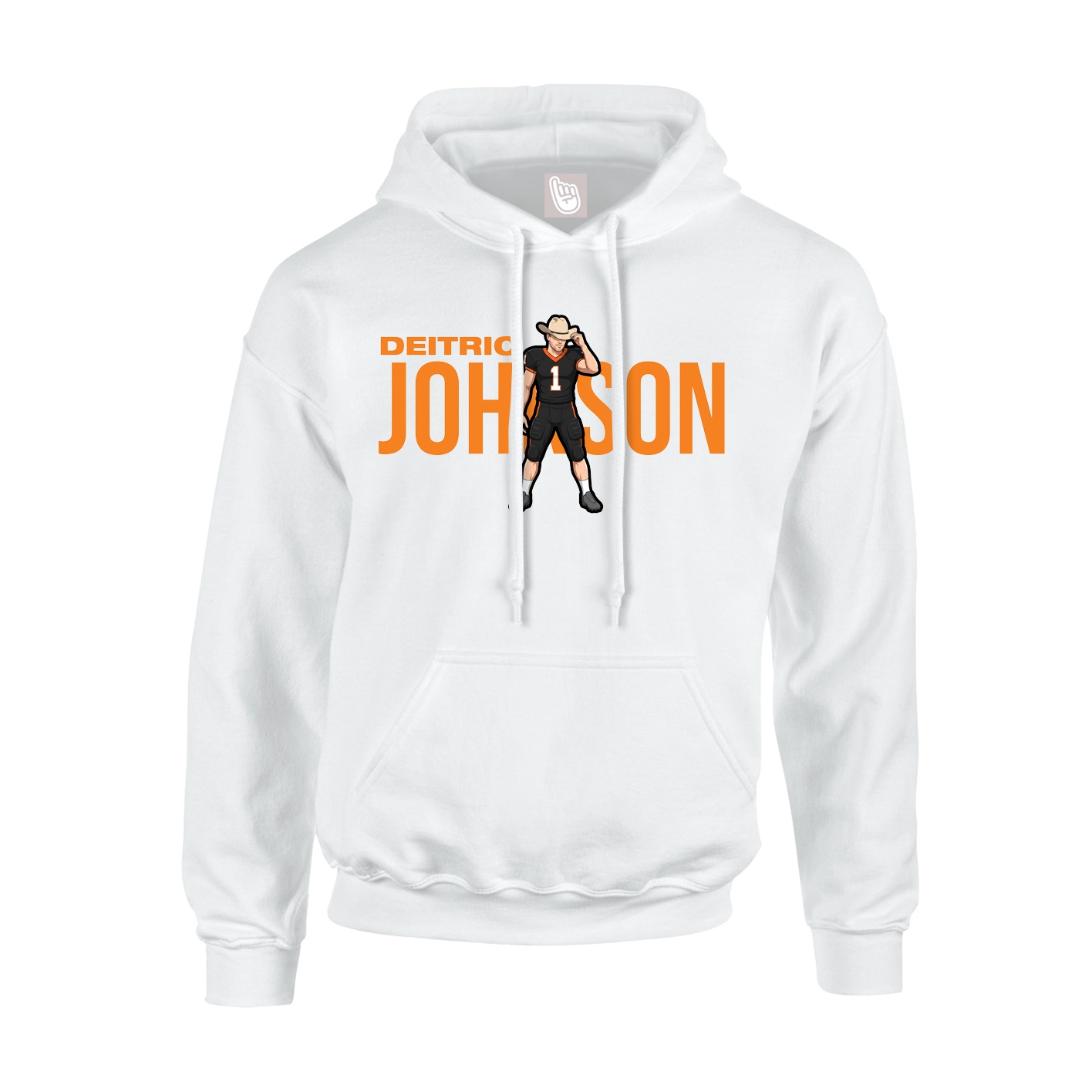 Hoodie — Player Name in White