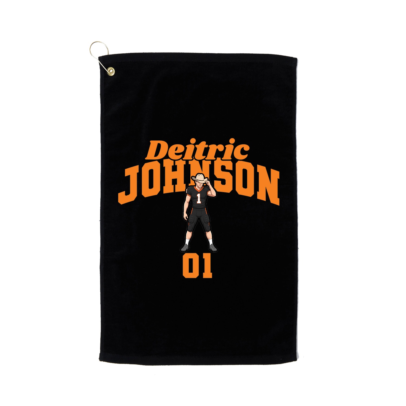 Golf Towel — Signature Arch in Black