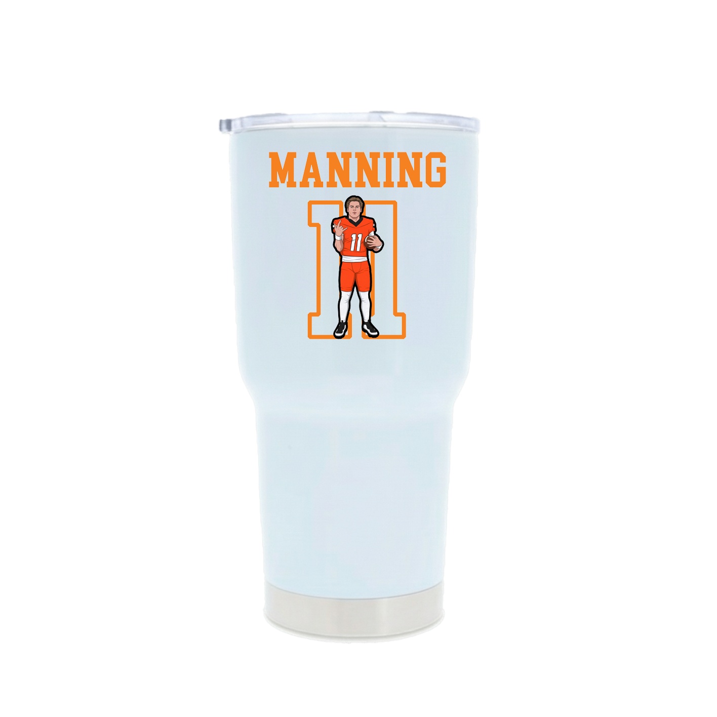 30oz Stainless Steel Tumbler — Shirsey in White