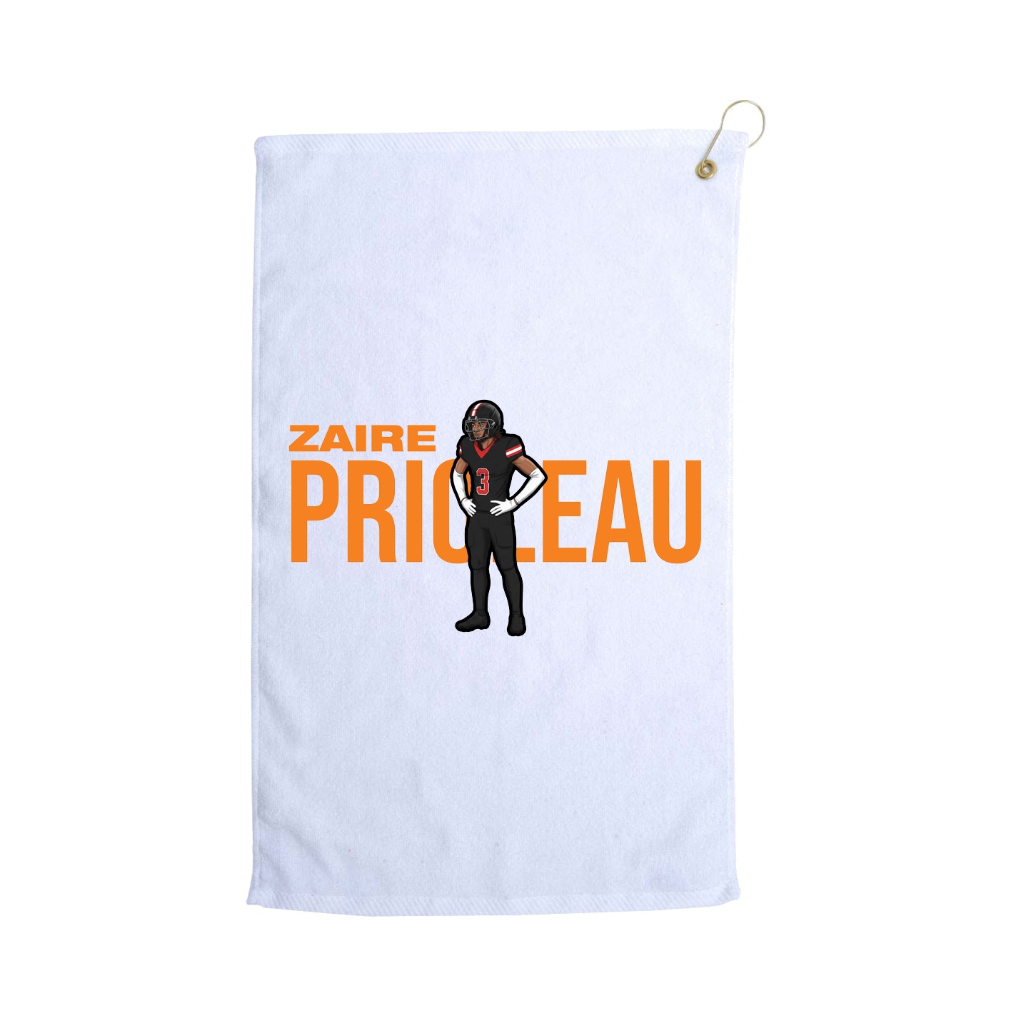Golf Towel — Player Name in White