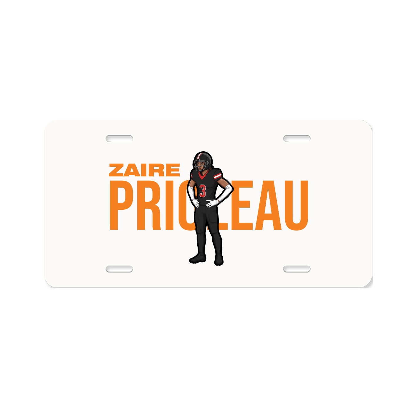 License Plate — Player Name in Classic