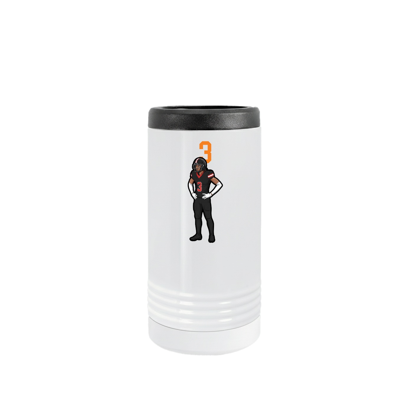 Slim Beverage Holder — Number Top in White