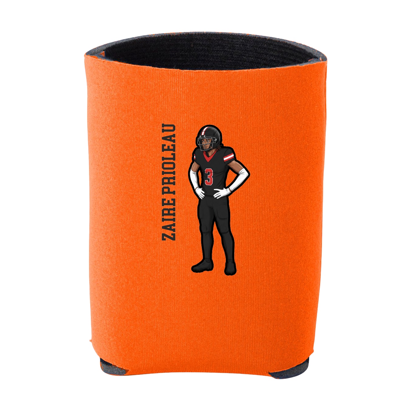 Can Holder — Name Vertical in Orange
