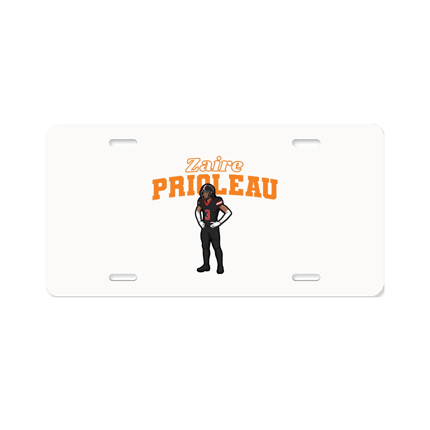 License Plate — Name Arch in Classic
