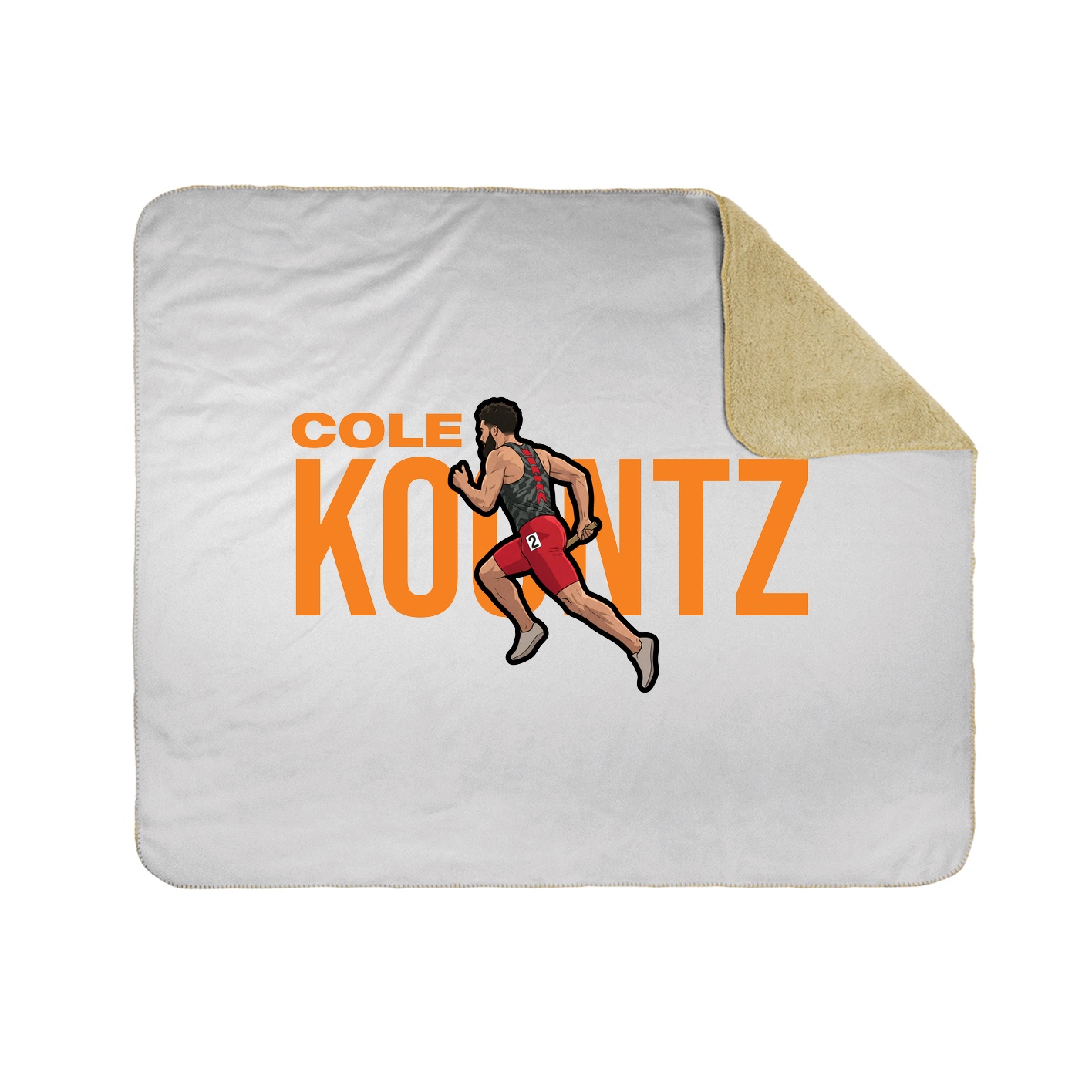 Throw Blanket — Player Name in White