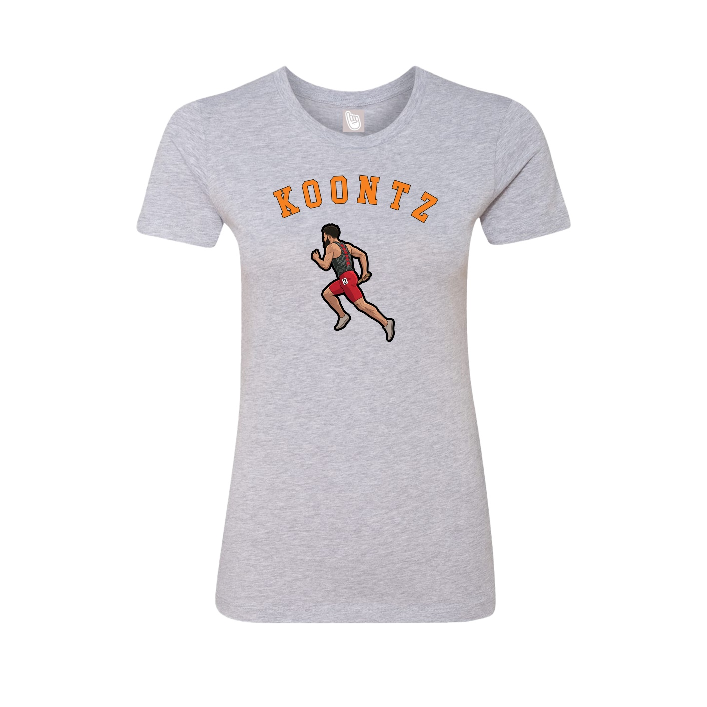 Fitted Women's Tee — Shirsey Arch in Grey