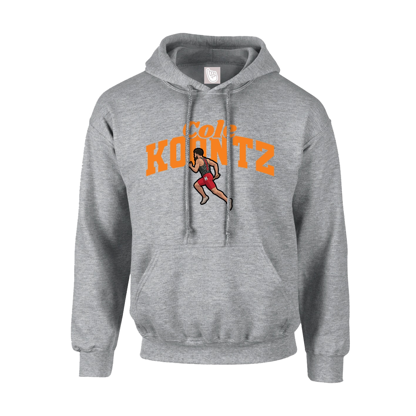Youth Hoodie — Signature Arch in Grey