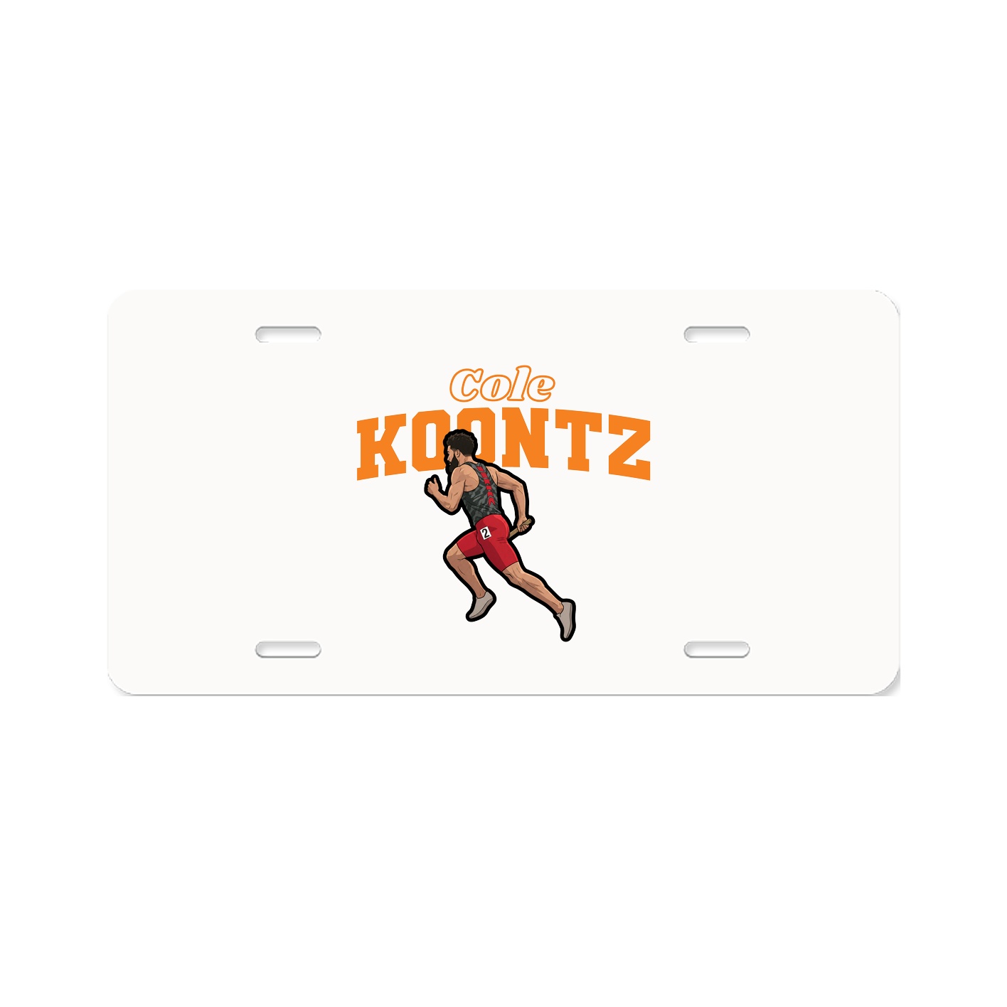 License Plate — Name Arch in Classic