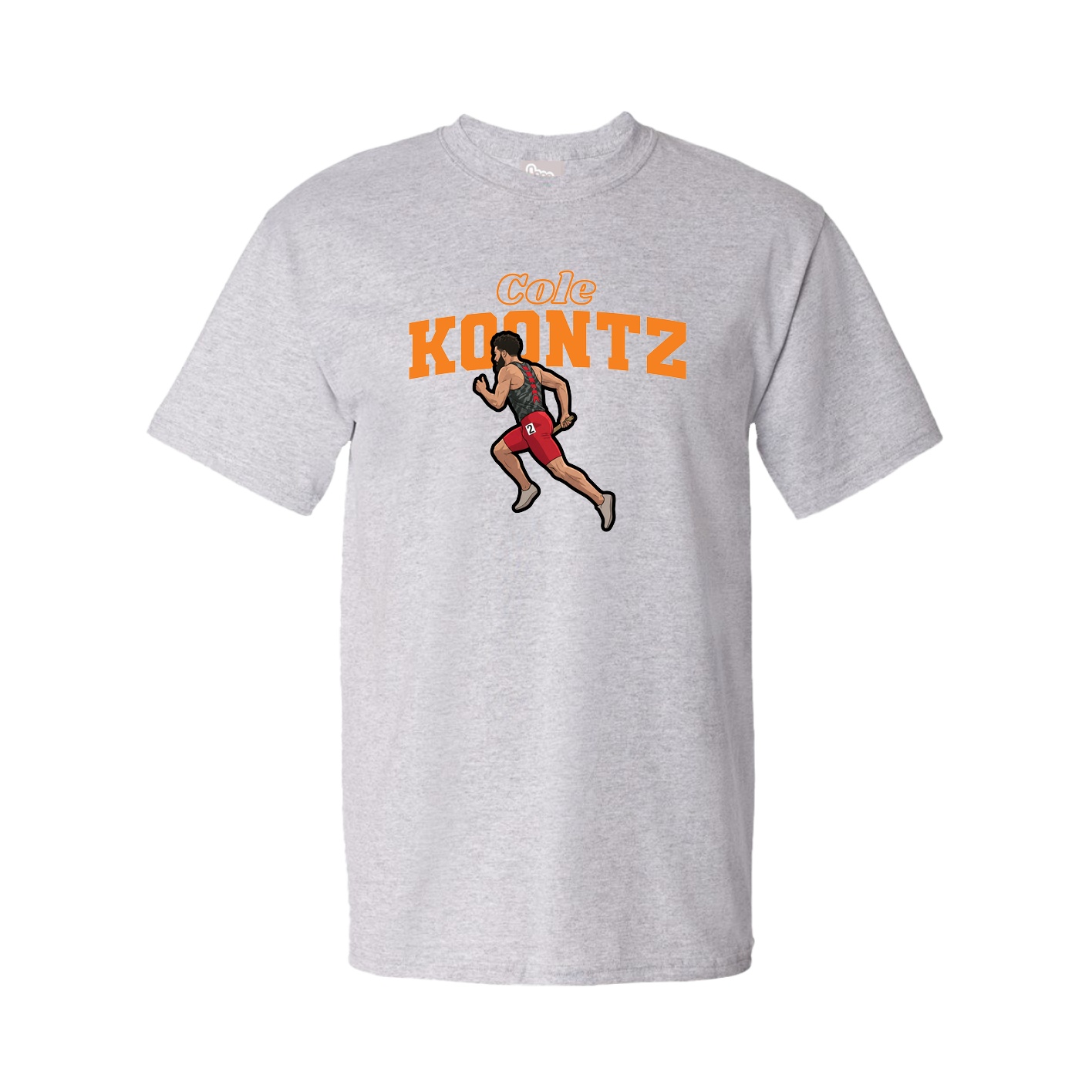Tee — Name Arch in Grey